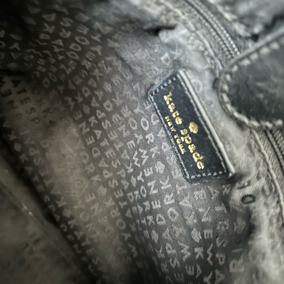 Kate Spade West Street Abby Satchel Pebbled Leather Black Satchel - Picture 9 of 11